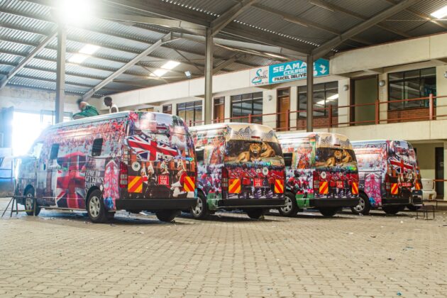 UK embassy rebrands vehicles with graffiti ahead of Royal visit to Kenya